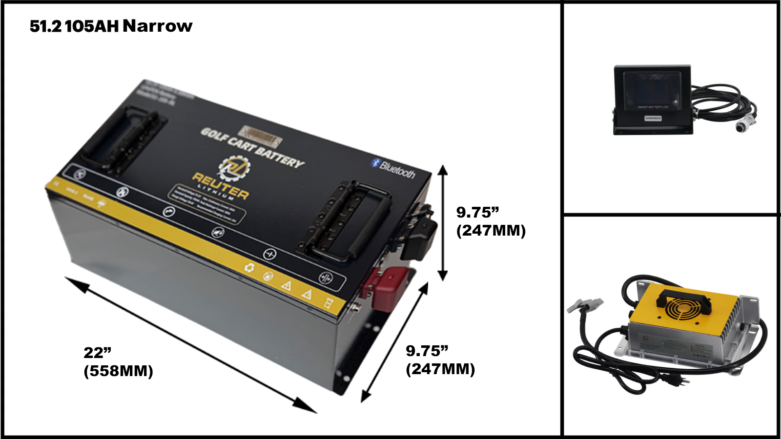 51.2V Golf Cart Battery Basic Bundle