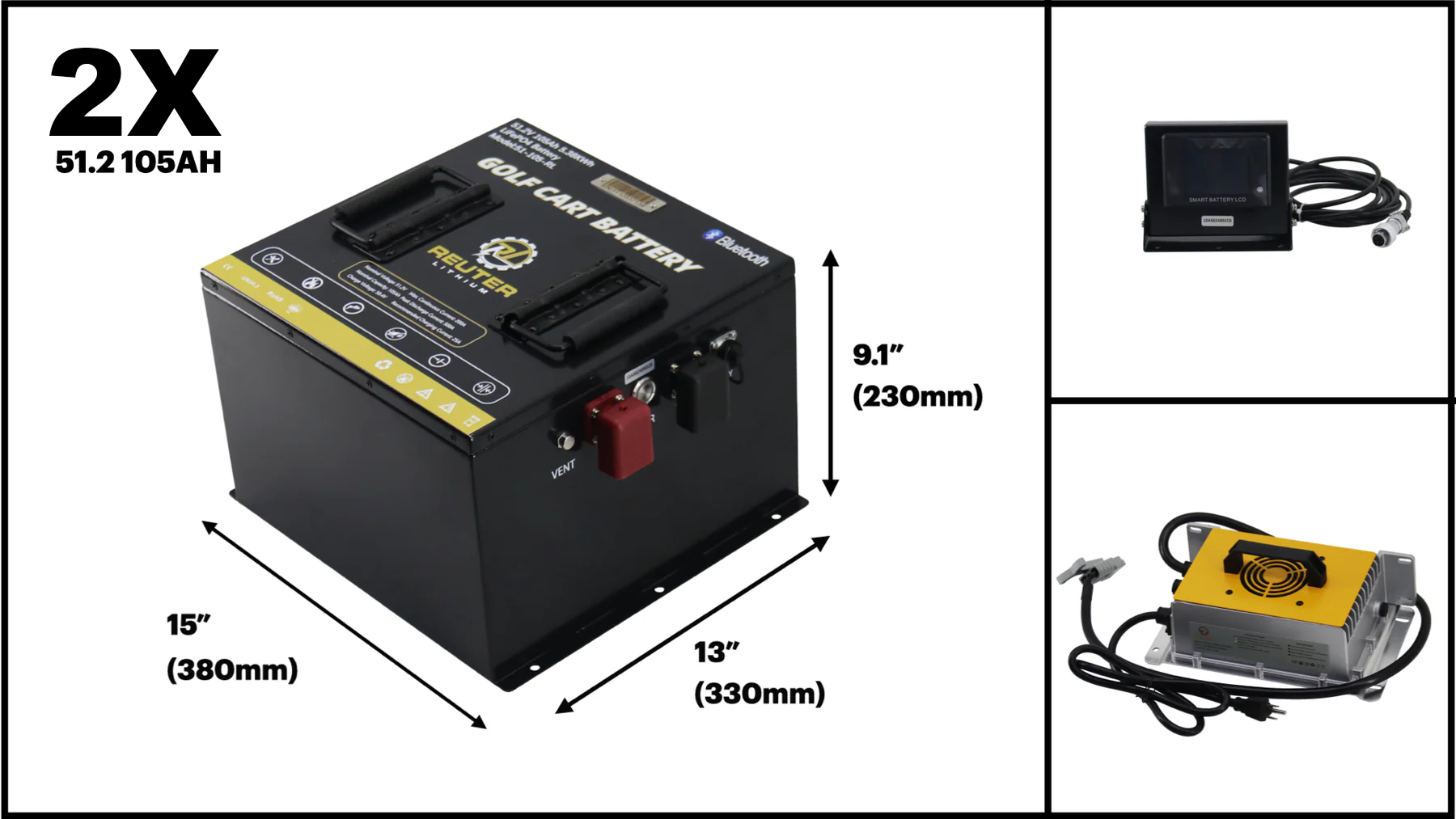 51.2V UTV Battery Basic Bundles