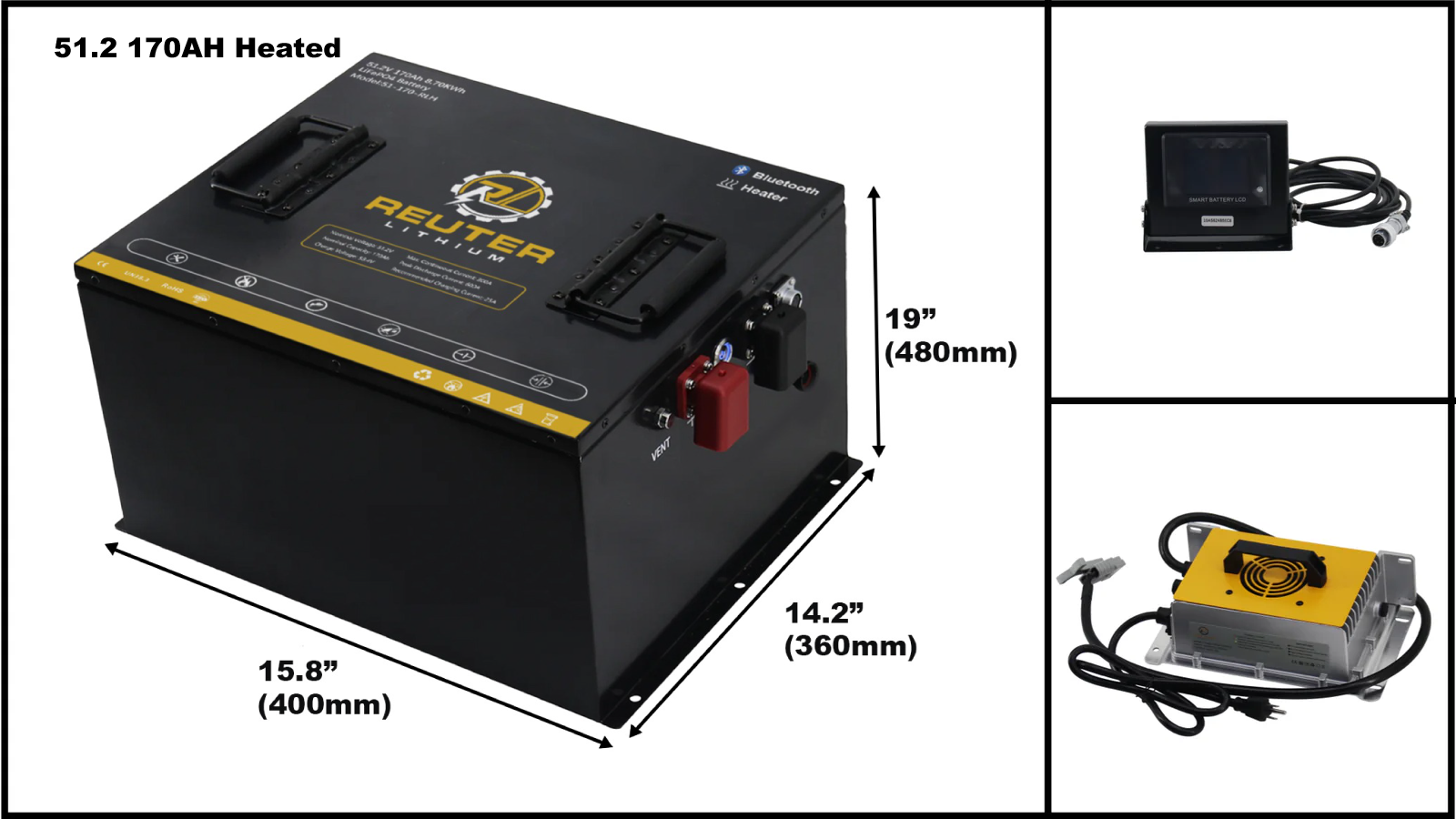 51.2V UTV Battery Basic Bundles