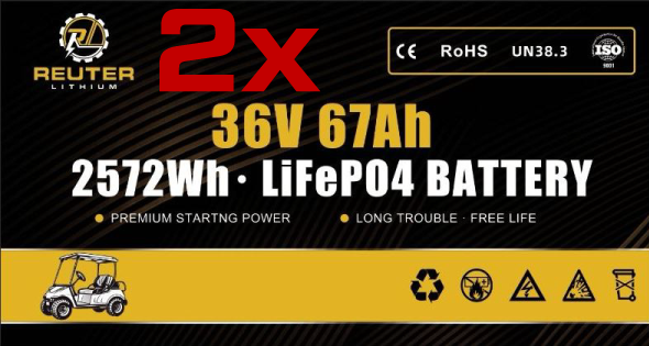38.4V 134Ah LifePo4 Group 31 "Double Up" Basic Bundle